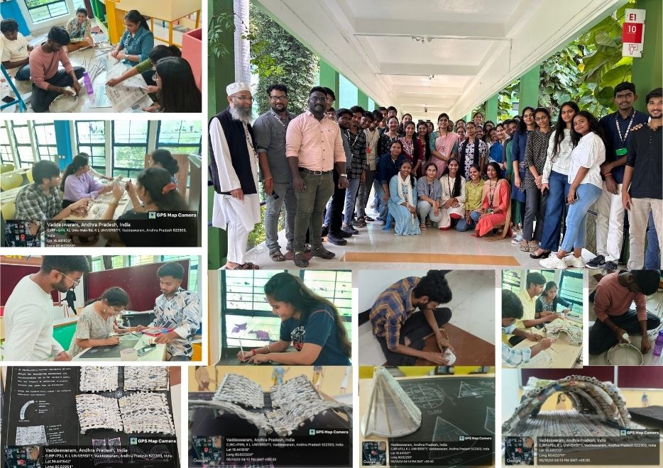 Two men in bicycle jerseys sitting outside at table having coffee